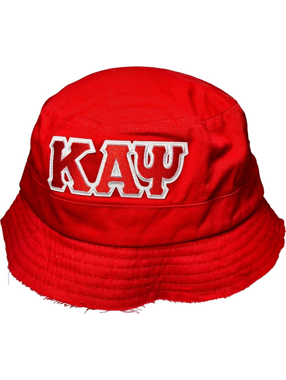 Kappa Alpha Psi Bucket Hat Red Top Level Cotton Cap Mens Fraternity Wear